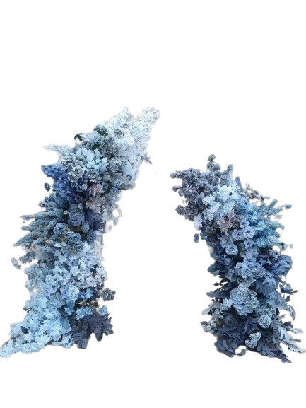 Arche fleurie bleue - modèle double