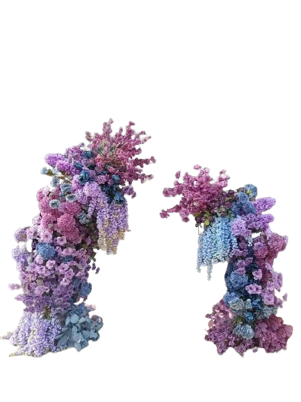 Arche fleurie mauve - modèle double