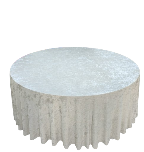 Nappe ronde en velours 3m, sans couture
