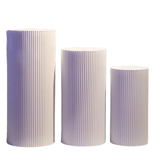 Lot de 3 colonnes striées